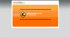 Desktop Screenshot of glittergraphicsnow.com